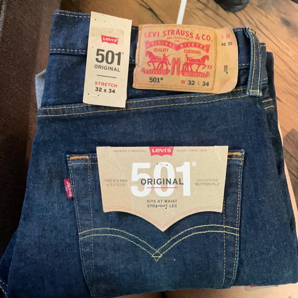 Levi’s 501 button fly jeans